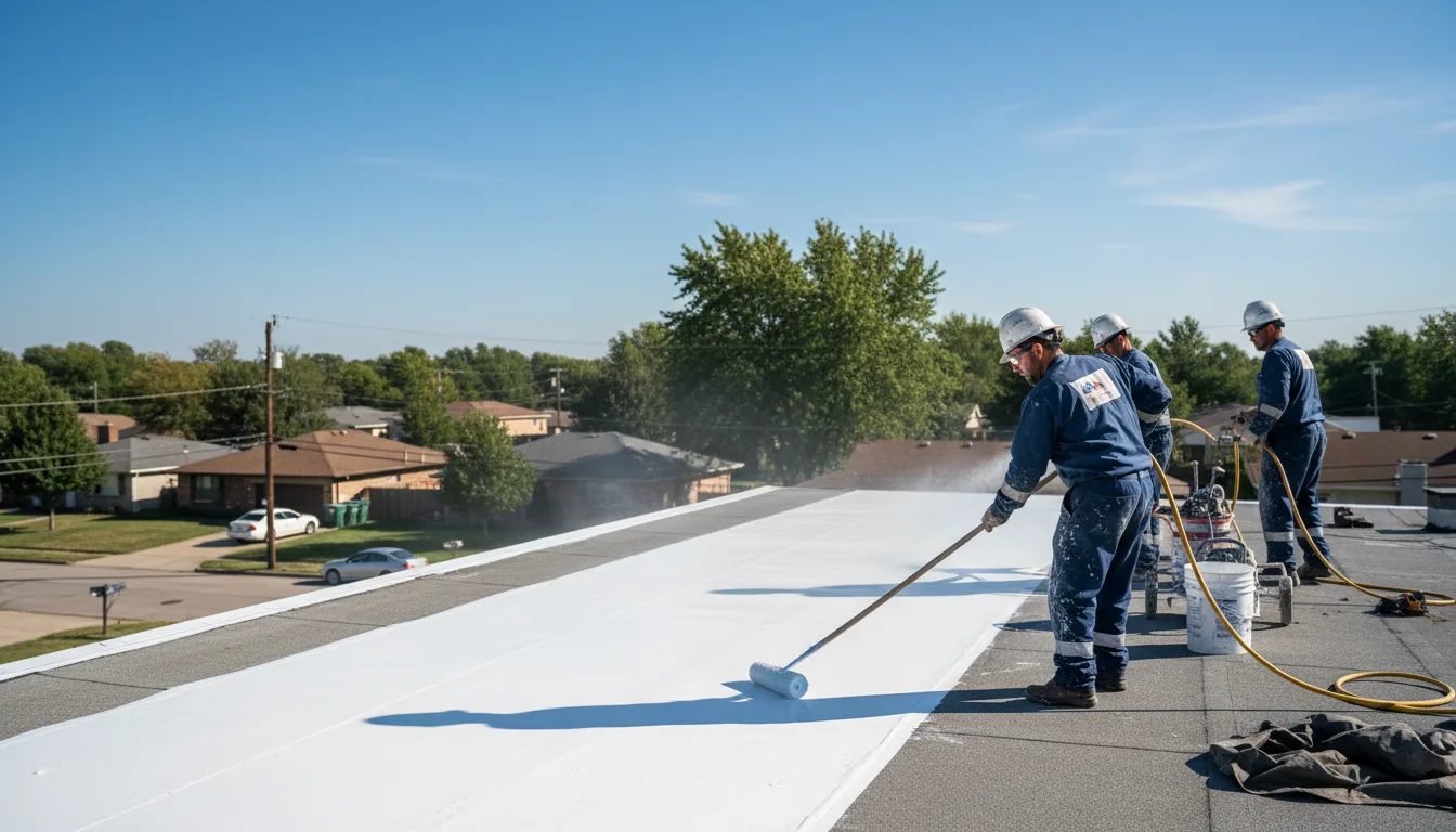 Commercial roof coating in Mackinaw, IL near me